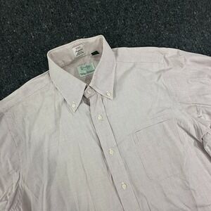 Gitman Bros TTX Pinpoint 2x2 Cotton Oxford Shirt 15.5-33 Made in USA red white